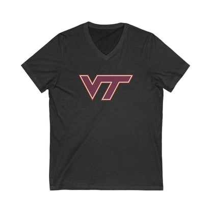 Virginia Tech Hokies Adult V-Neck T-Shirt