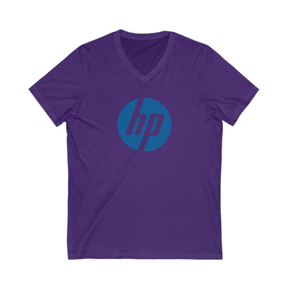 HP Logo Adult V-Neck T-Shirt