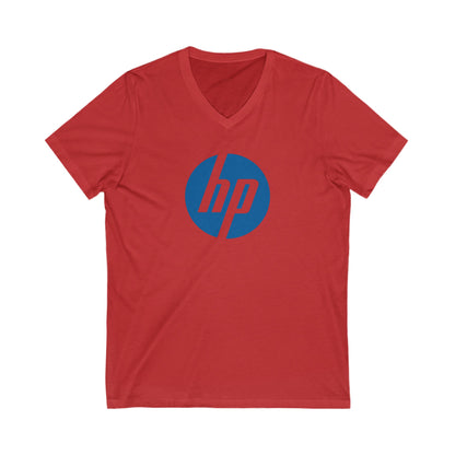 HP Logo Adult V-Neck T-Shirt