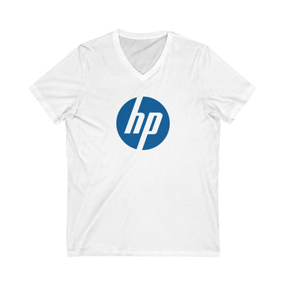 HP Logo Adult V-Neck T-Shirt