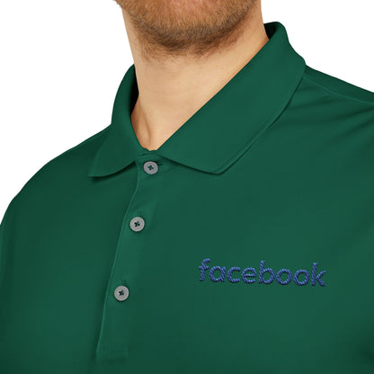 Facebook Logo Adidas Performance Polo