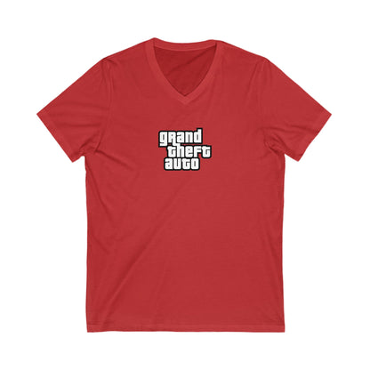 GRAND THEFT AUTO Adult V-Neck T-Shirt