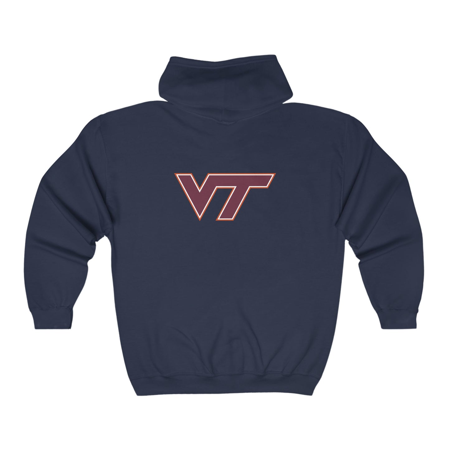 Virginia Tech Hokies Adult Zip-Up Hoodie