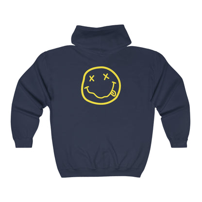 Nirvana Logo Adult Zip-Up Hoodie