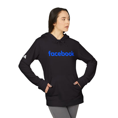Facebook Logo Adidas Adult Hoodie
