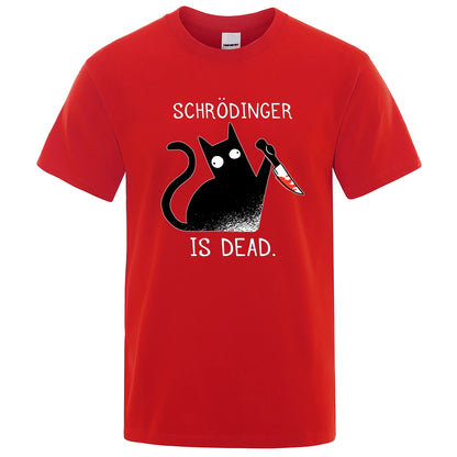 Black Cat Murder Schrödinger T-Shirt