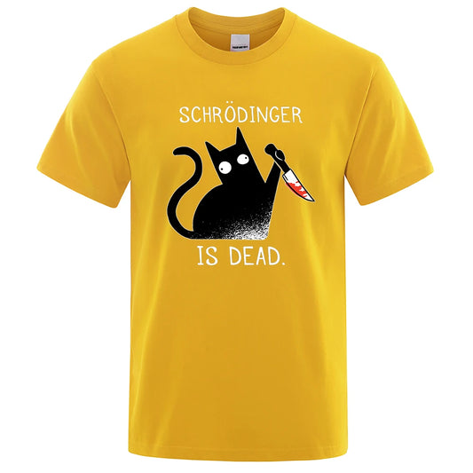 Black Cat Murder Schrödinger T-Shirt