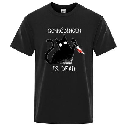 Black Cat Murder Schrödinger T-Shirt