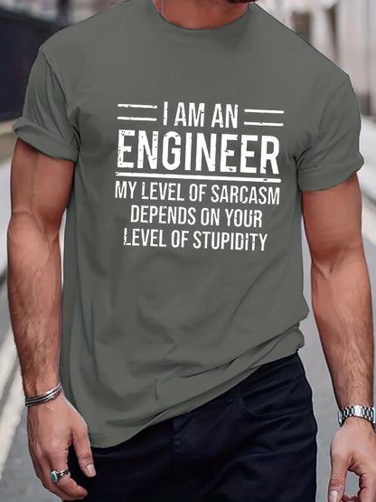 I Am An Engineer Slogan T-Shirt